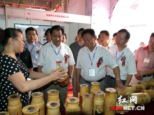 省市領(lǐng)導(dǎo)參觀博覽會展館